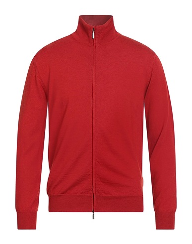 CRUCIANI Cardigan Brick red 100% Wool