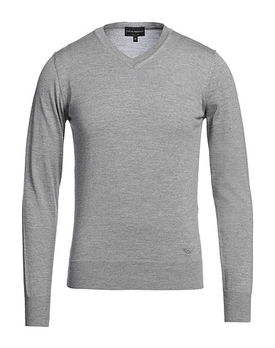 EMPORIO ARMANI Sweater Grey 100% Virgin Wool