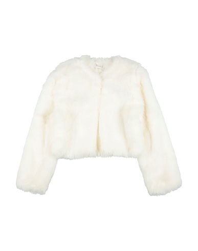 MISS LULÙ Teddy Coat Avorio 87% Modal, 13% Poliestere