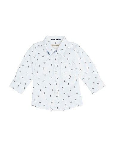 BILLYBANDIT Patterned shirt White 100% Cotton