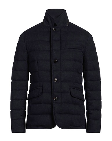 MOORER Shell jacket Navy blue 90% Virgin Wool, 5% Cashmere, 5% Polyurethane