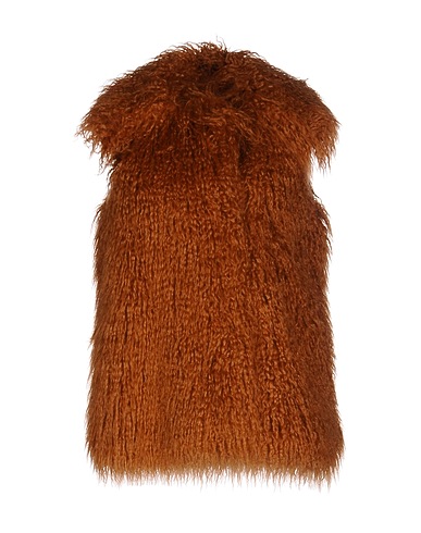 STELLA McCARTNEY Teddy Coat Camel 100% Modacrylic, Wool, Polyamide