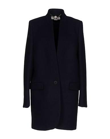 STELLA McCARTNEY Coat Midnight blue 75% Wool, 25% Polyamide