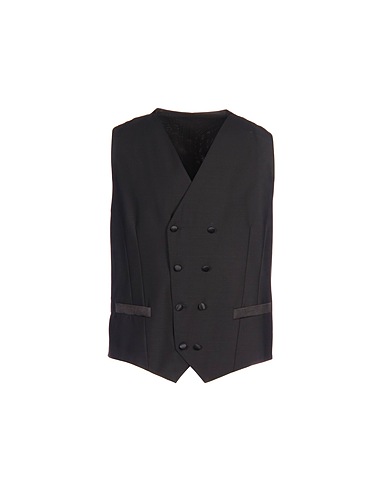 DOLCE&GABBANA Waistcoat Black 100% Virgin Wool