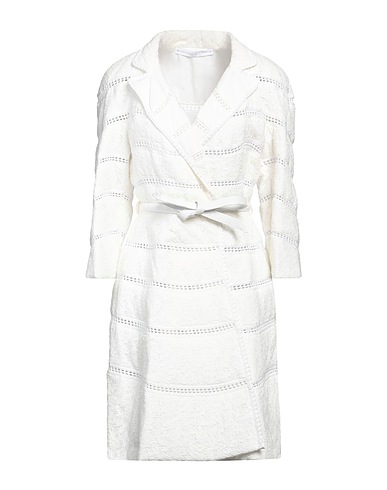 ERMANNO SCERVINO | White Women‘s Double Breasted Pea Coat | YOOX