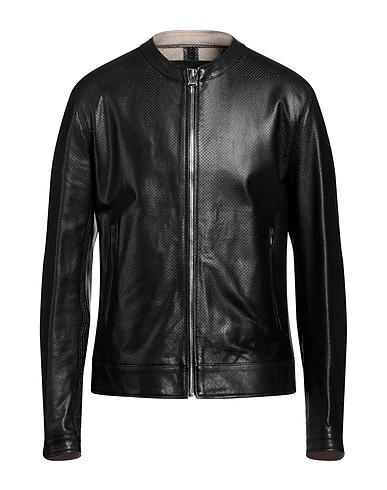 DOLCE&GABBANA Biker jacket Black Lambskin