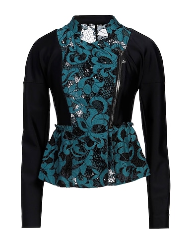 PINKO Double breasted pea coat Deep teal 58% Cotton, 29% Polyamide, 13% Viscose
