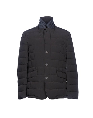 MOORER Shell jacket Dark brown 88% Polyamide, 12% Polyurethane