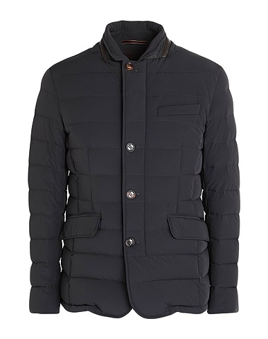 MOORER Piumino Blu notte 88% Poliammide, 12% Poliuretano