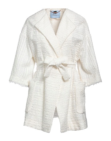 BLUMARINE Pardessus Blanc 51% Coton, 34% Viscose, 15% Polyamide