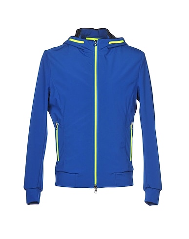 UP TO BE Jacket Blue 94% Polyester, 6% Elastane