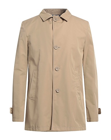 HERNO Full-length jacket Sand 66% Cotton, 34% Polyamide