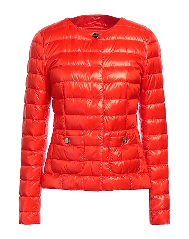 HERNO Shell jacket Orange 100% Polyamide, Cotton, Acetate