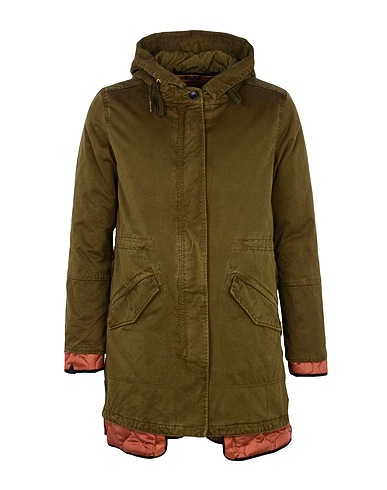 MAISON SCOTCH Full-length jacket Military green 100% Polyester