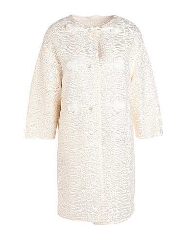 ERMANNO SCERVINO MANTEAUX Blanc 93% Polyester, 7% Polyamide