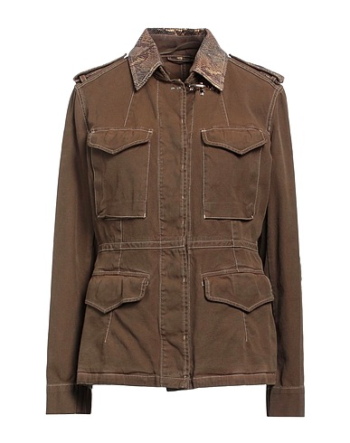 FAY Jacket Brown 99% Cotton, 1% Elastane