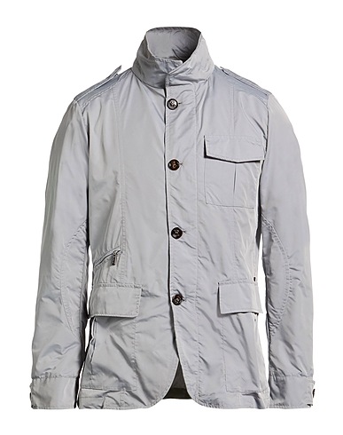MOORER Jacket Light grey 100% Polyester