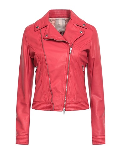 EVA DODICI Biker jacket Coral Leather