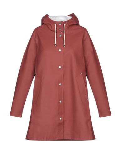 Stutterheim Full-length Jacket In Brick Red