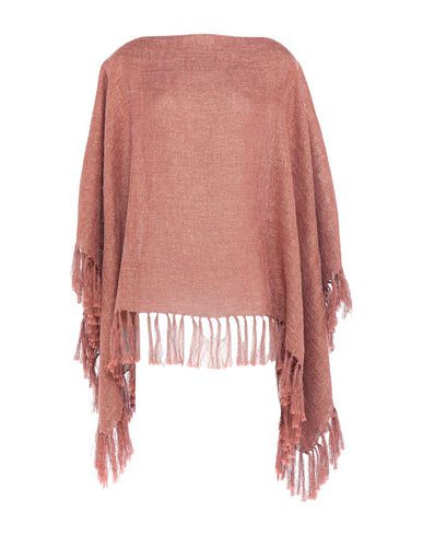 Brunello Cucinelli Woman Capes & Ponchos Pastel Pink Size Onesize Linen, Polyester, Metallic Fiber, In Pink