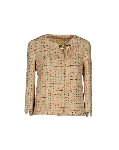 FAY Coat Beige 62% Cotton, 18% Acrylic, 16% Viscose, 4% Polyamide