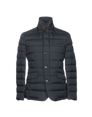 MOORER Shell  jacket Slate blue 100% Polyamide, Virgin Wool