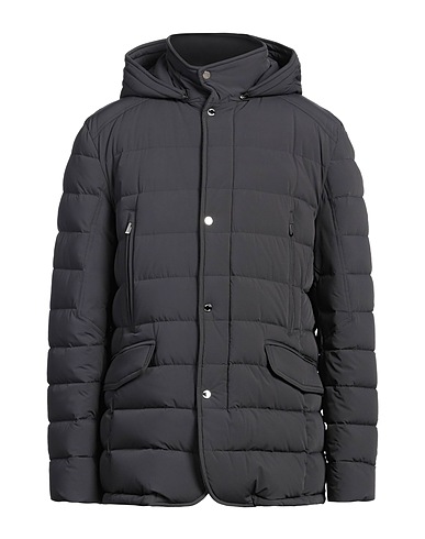 MOORER Shell jacket Lead 88% Polyamide, 12% Polyurethane, Wool, Cashmere