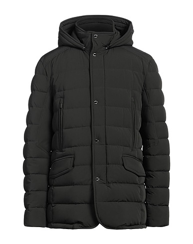 MOORER Shell  jacket Dark green 88% Polyamide, 12% Polyurethane, Wool, Cashmere