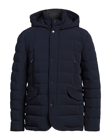 MOORER Plumífero Azul marino 88% Poliamida, 12% Poliuretano, Lana, Cachemir