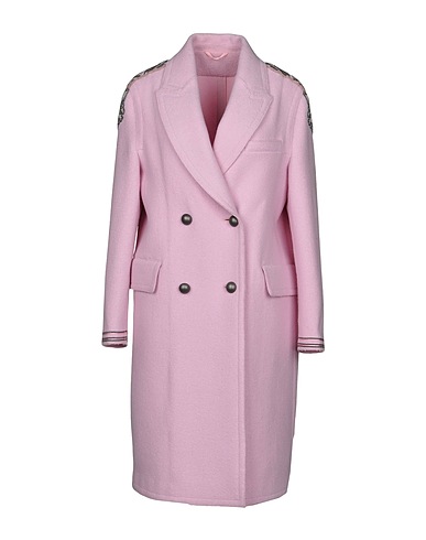 ERMANNO SCERVINO Coat Pink 100% Virgin Wool