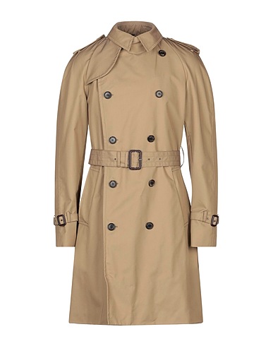SEALUP Double breasted pea coat Beige 64% Cotton, 32% Polyamide, 4% Polyurethane