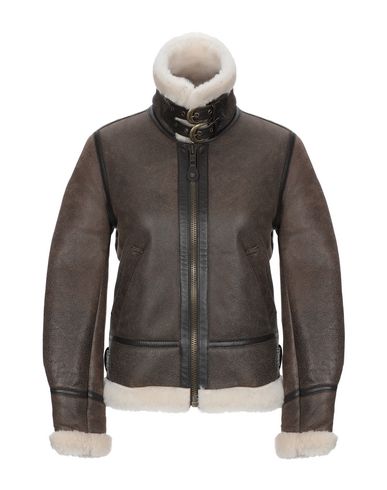 Schott Biker Jacket In Dark Brown