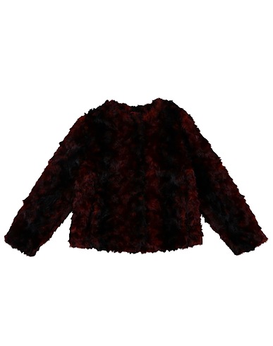 PINKO UP Teddy Coat Brick red 100% Modacrylic