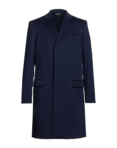DOLCE&GABBANA Coat Midnight blue 90% Virgin Wool, 10% Cashmere