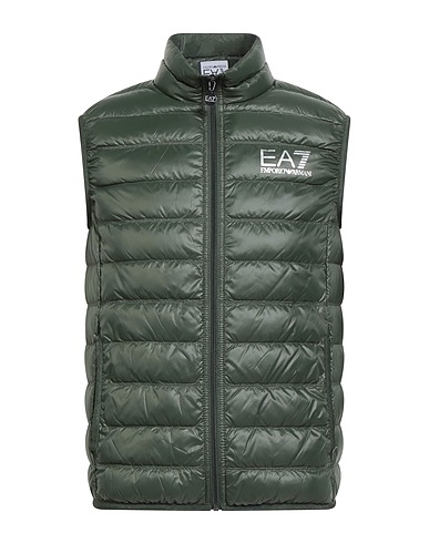 EA7 Gilet Green 100% Polyamide