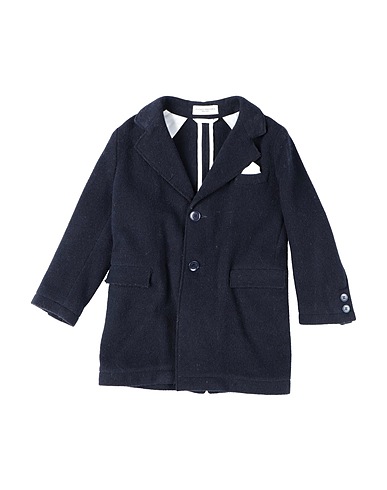 PAOLO PECORA Coat Midnight blue 60% Wool, 40% Polyimide
