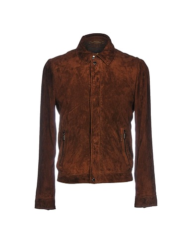 MOORER Jacket Chocolate brown 100% Soft Leather