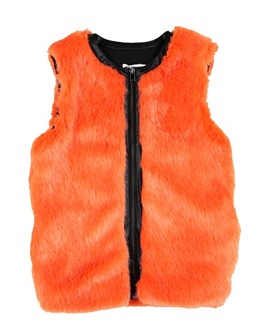SO TWEE by MISS GRANT Teddy Coat Orange 85% Modacrylic, 15% Polyester, Polyurethane, Viscose