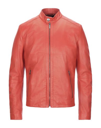 Bikkembergs Biker Jacket In Orange