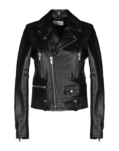 SAINT LAURENT Biker jacket Black 100% Calfskin