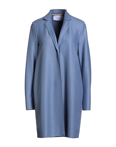 HARRIS WHARF LONDON Coat Slate blue 100% Virgin Wool