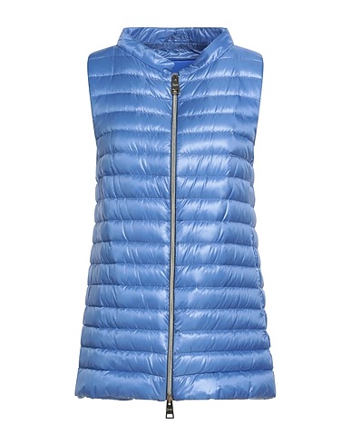 HERNO Gilet Pastel blue 100% Polyamide, Cotton, Acetate