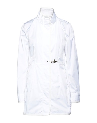 FAY Full-length jacket White 100% Polyester, Viscose, Cotton