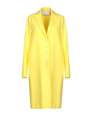 HARRIS WHARF LONDON Cappotto Giallo 100% Lana Vergine