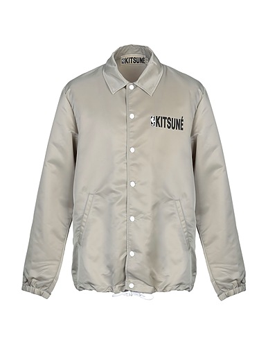 MAISON KITSUNÉ Jacket X NBA Grey 100% Nylon