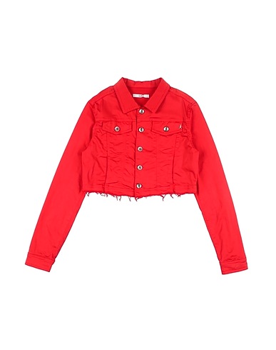 PATRIZIA PEPE Jacket Red 96% Cotton, 4% Elastane