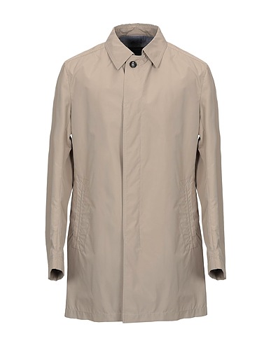 BUGATTI Full-length jacket Beige 65% Polyester, 35% Cotton