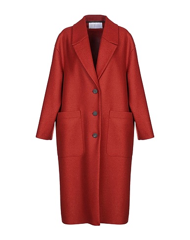 HARRIS WHARF LONDON Coat Rust 100% Virgin Wool