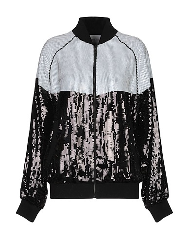ALBERTA FERRETTI Bomberjacke Schwarz 60% Acetat, 40% Cupro