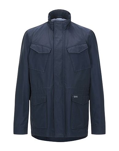 WOOLRICH Jacket Midnight blue 60% Cotton, 40% Polyester